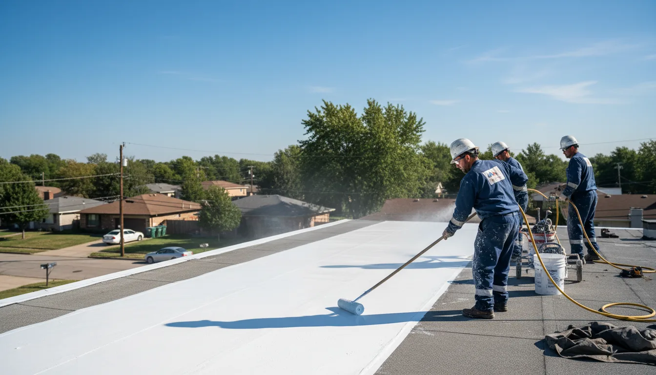 Commercial roof coating in Red Oak, VA near me